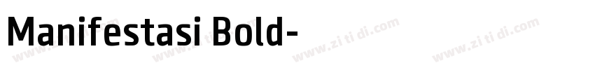 Manifestasi Bold字体转换